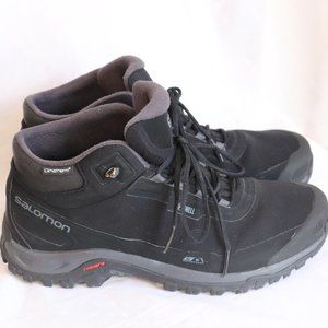 Salomon Shelter CS WP Climasalomon Boots Black Men's Sz.12 Waterproof